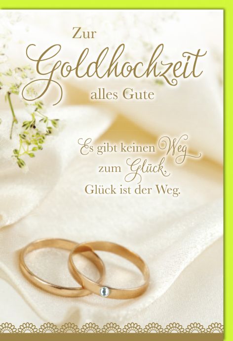 Karte Hochzeit Gold Motiv