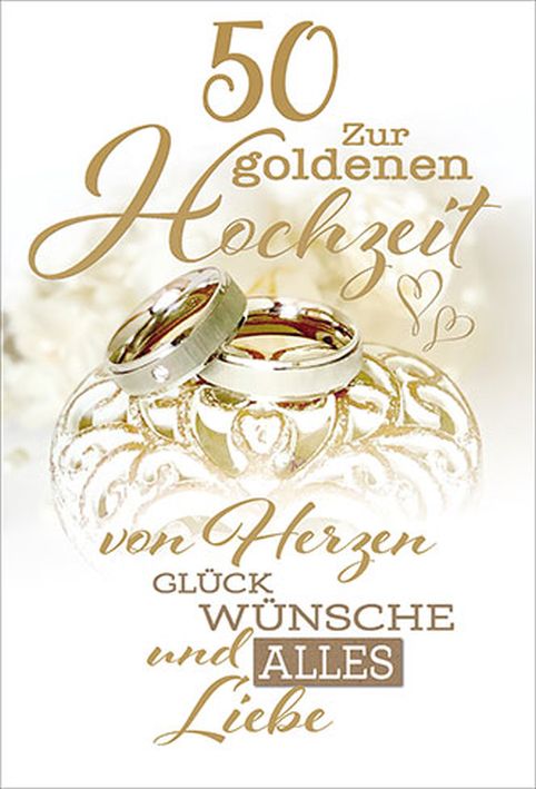Karte Goldene Hochzeit