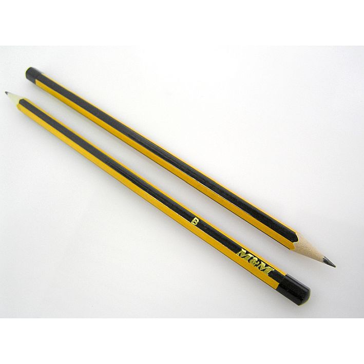 Bleistift B gelb-schwarz