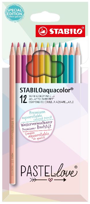 Farbstift Aquacolor 12er-