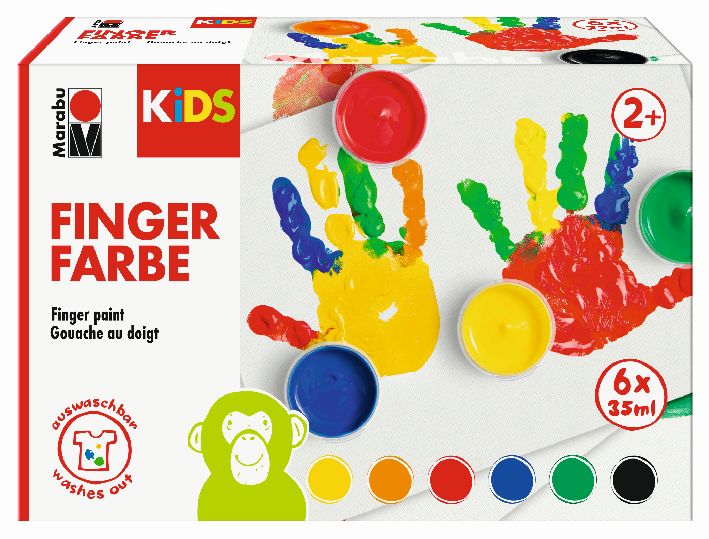 Fingerfarben 6er Set KiDS