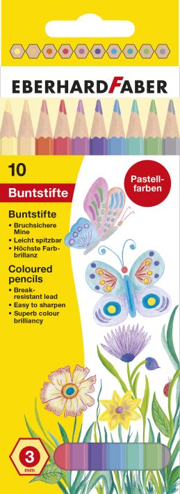 Farbstift 10er Pastell-