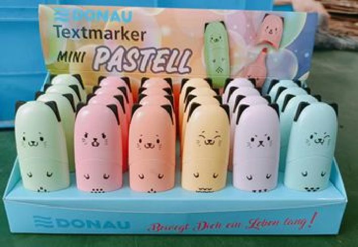 Mini Textmarker Pastell