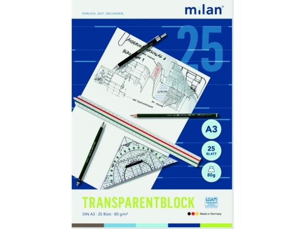 Transparentpapier-Block