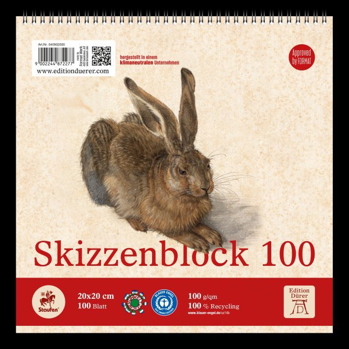 Skizzenblock Dürer 20x20