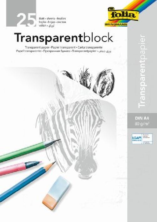 Transparentpapierblock