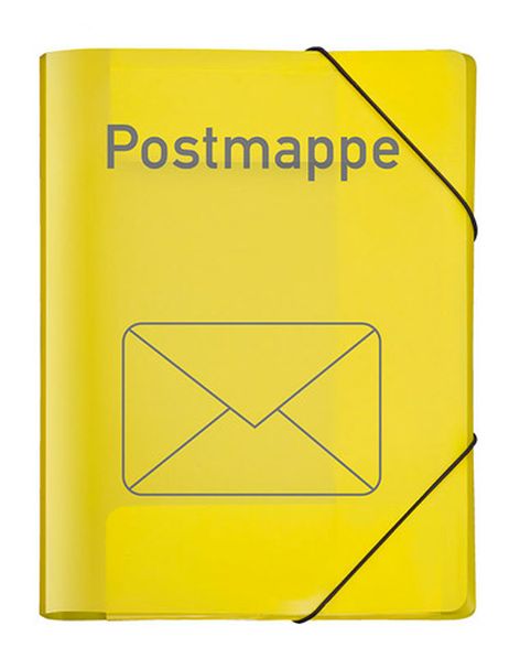Postmappe PP A4 gelb