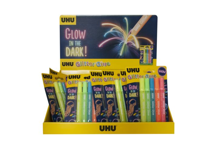 UHU Glitter-Glue Display