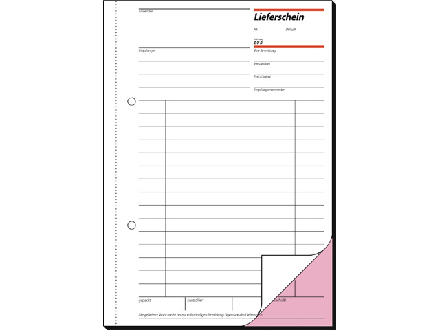 Lieferscheinbuch A5 2x50B