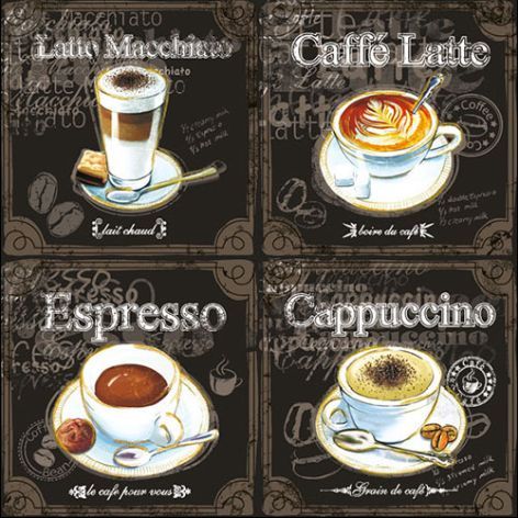 Serviette Types Of Coffee
