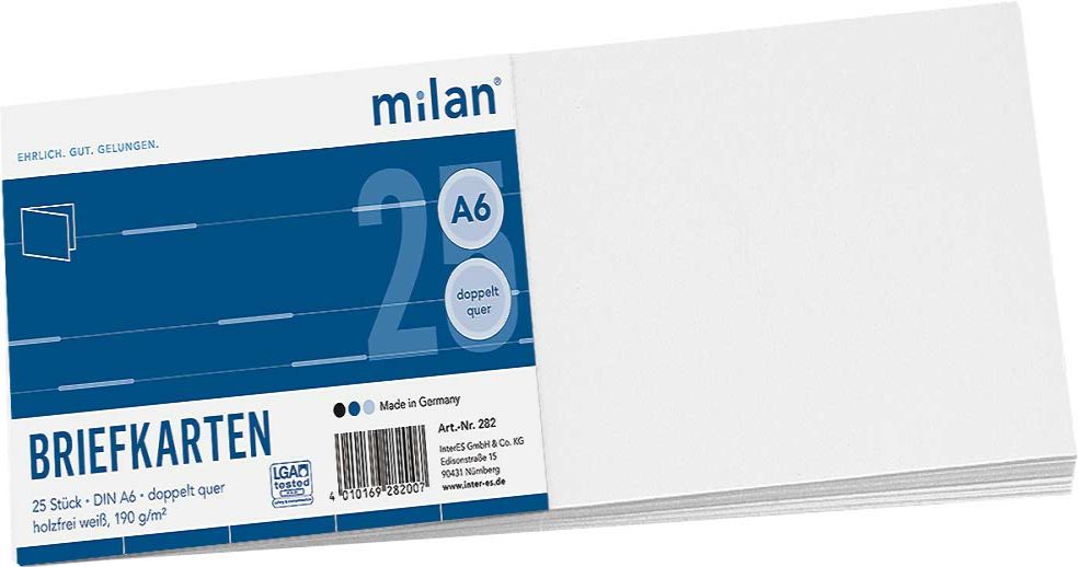 Briefkarte Milan Din A6