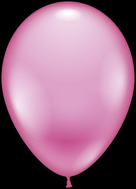 Luftballon rund rosa rose