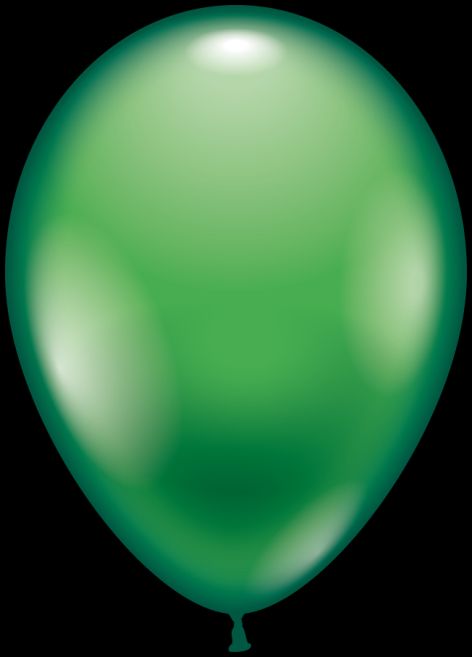 Luftballons rund grün