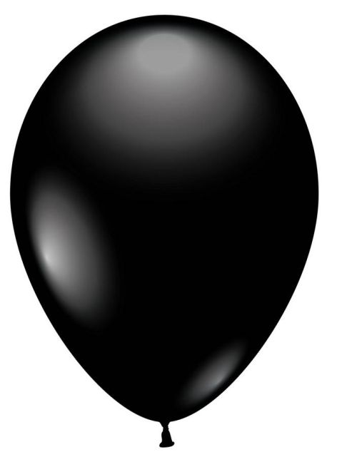 Luftballon rund schwarz