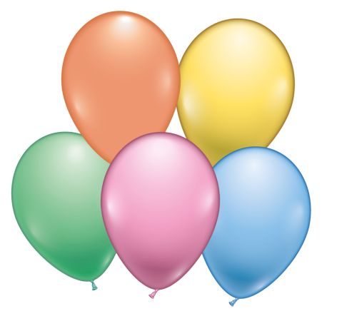 Luftballons pastell