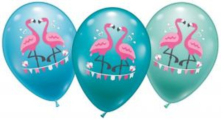 Luftballon Motiv Flamingo