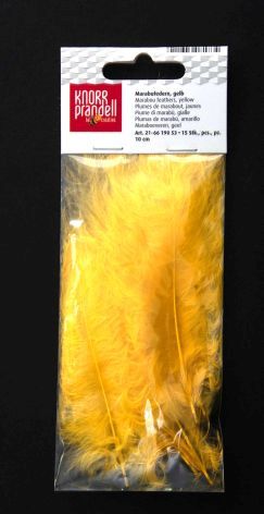 Marabu Feder 10cm gelb