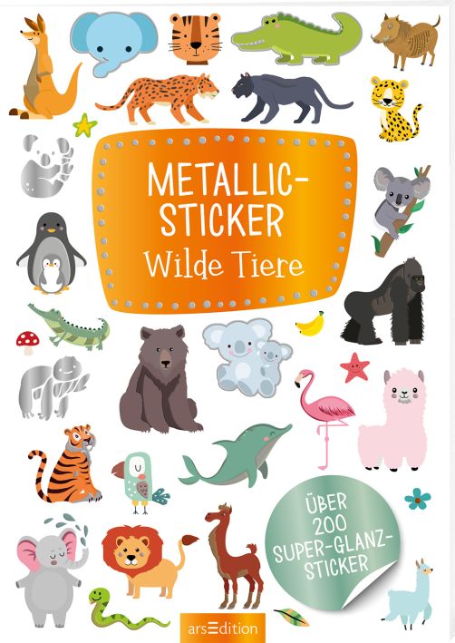 Metallic Sticker Tiere
