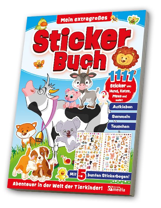 Stickerbuch Tierkinder